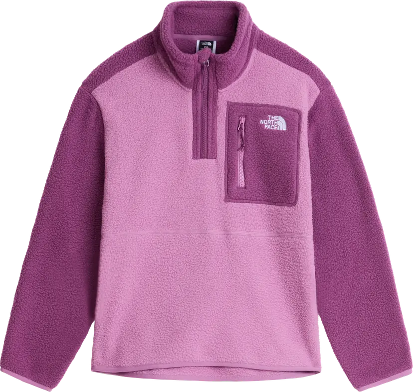 The North Face The North Face Teens' Yumiori 1/4 Zip Fleece Jacket Hushed Lavender/Chroma Purple