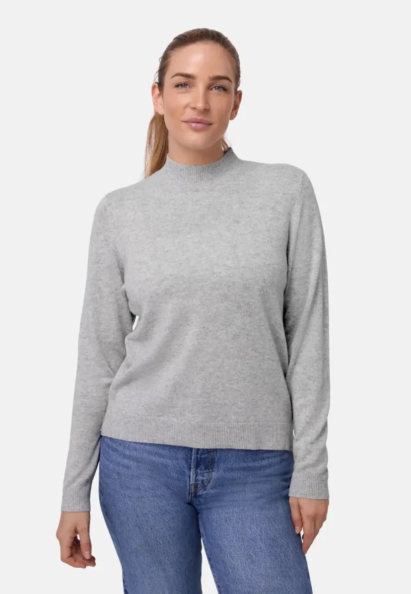 DANISH ENDURANCE DANISH ENDURANCE MERINO CASHMERE SWEATER Lysegrå Melange S