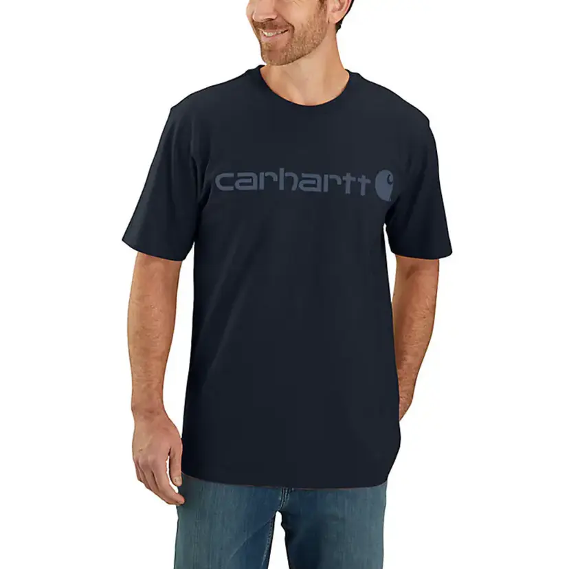 Carhartt Workwear Carhartt Workwear M's Dearborn Relaxed Logo T-Shirt Navy/Dark Blue