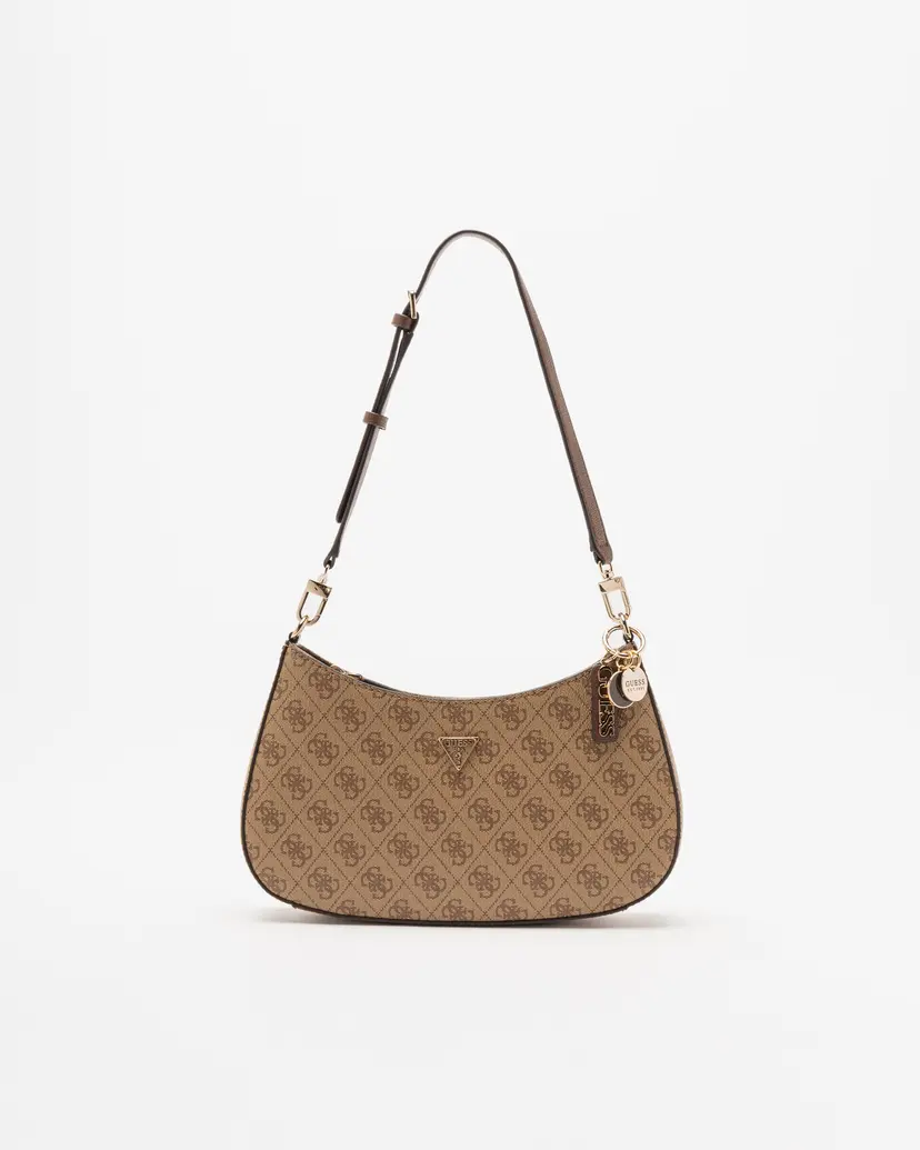 Guess Guess Noelle 4G logo Brown Shoulder bag