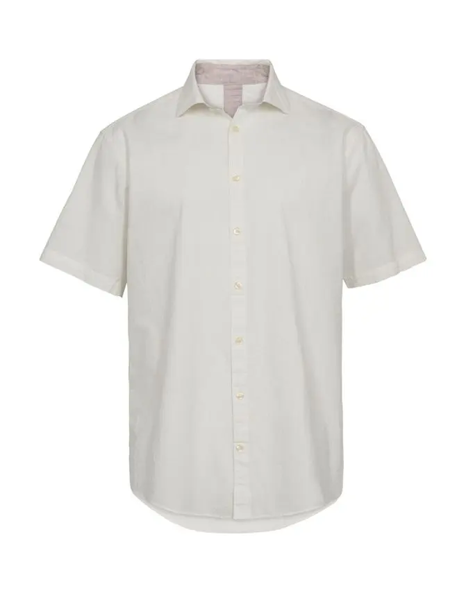 Gino Marcello Linen blend shirt s/s modern fit