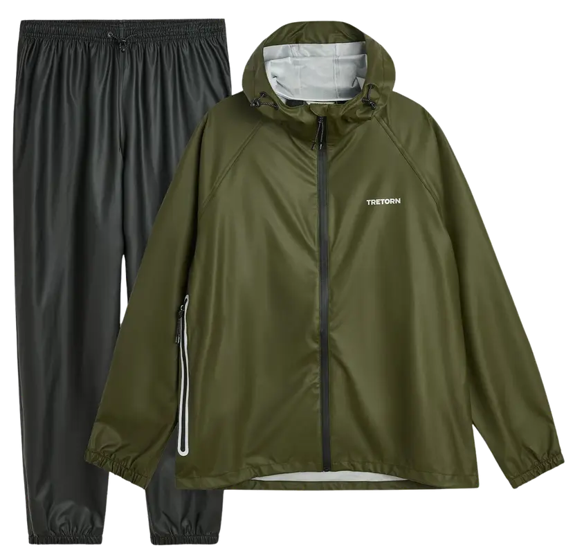 Tretorn Tretorn Packable Rainbreaker Set Forest Green