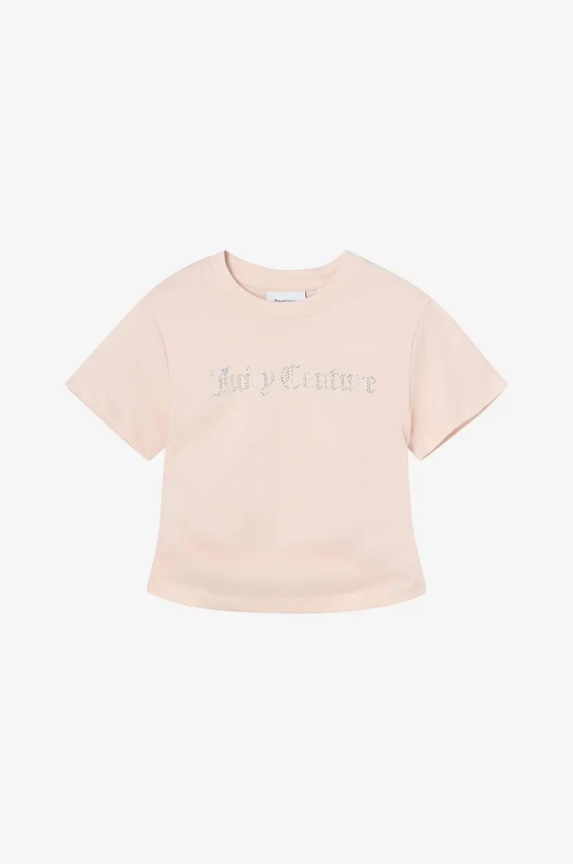 Juicy Couture T-skjorte Diamante Juicy Couture Ringer Tee - Beige