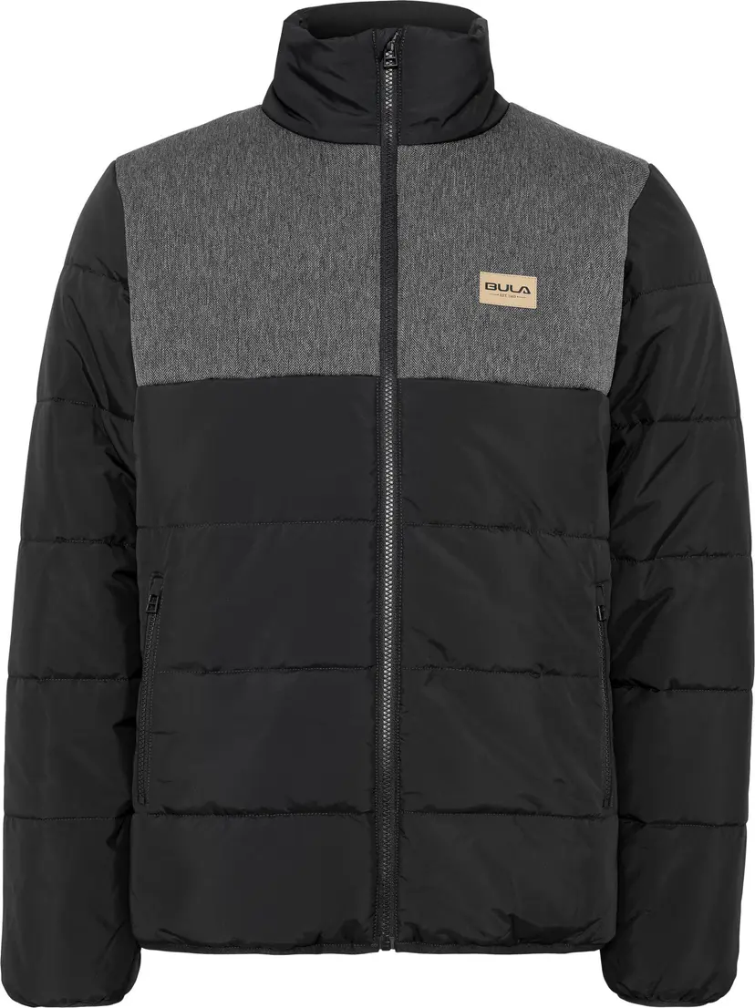 Bula Bula Men's Jacket Contrast Puffer Black