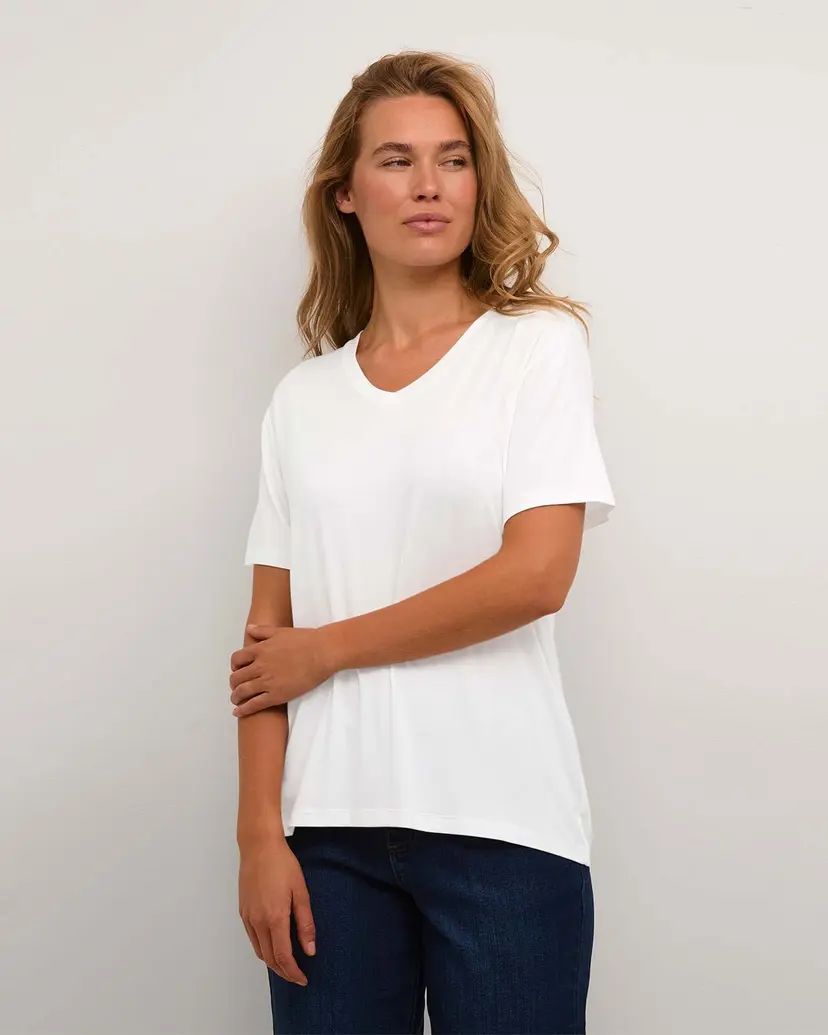 Kaffe T-skjorte Frida V-neck