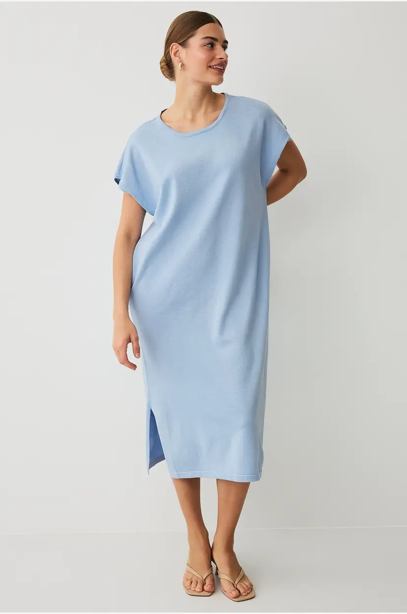 Saint Tropez Kjole MilaSZ R-n SS Dress - Blå