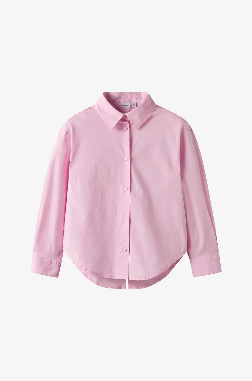 NAME IT Skjorte NkfBinette LS Rlx Shirt - Rosa