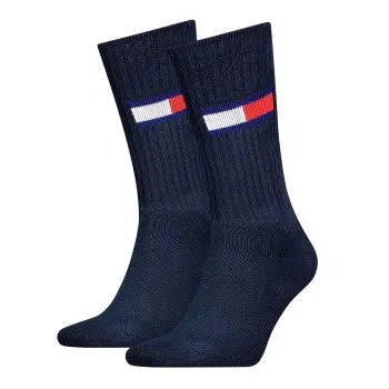 Tommy Hilfiger Tommy Men Uni TJ Flag Socks Strømper 2P Marine Str 39/42