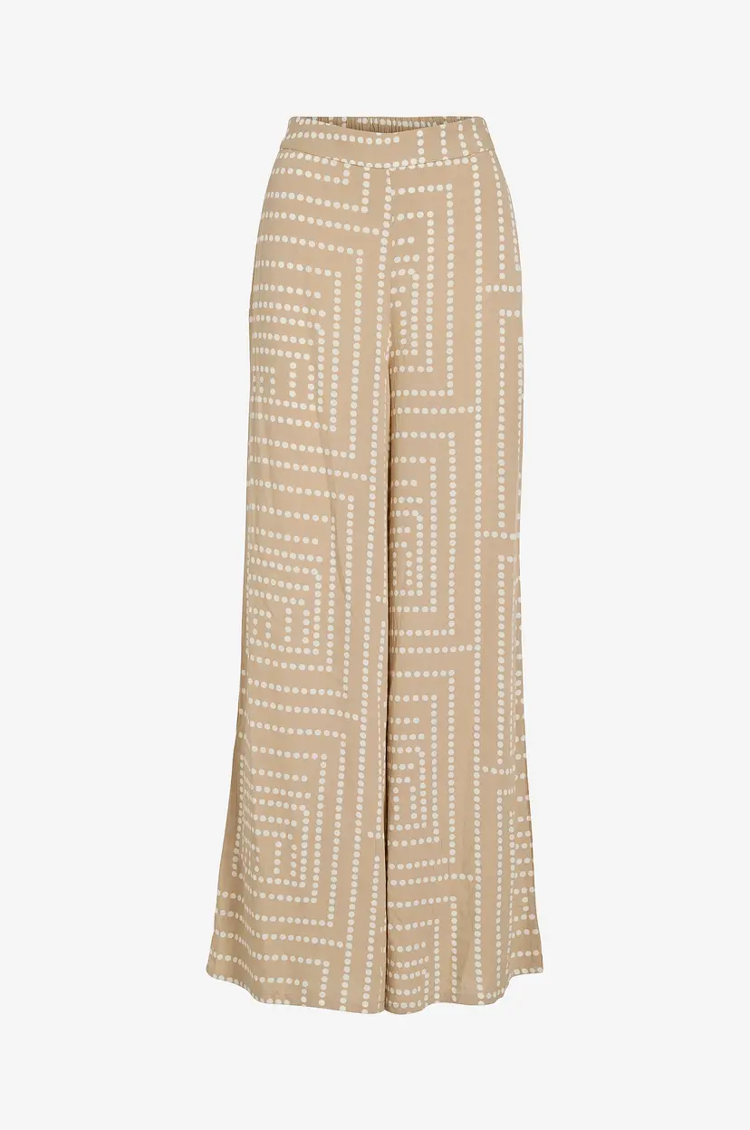 Vila Bukse viFrelli Kleo HW Loose Pants - Beige
