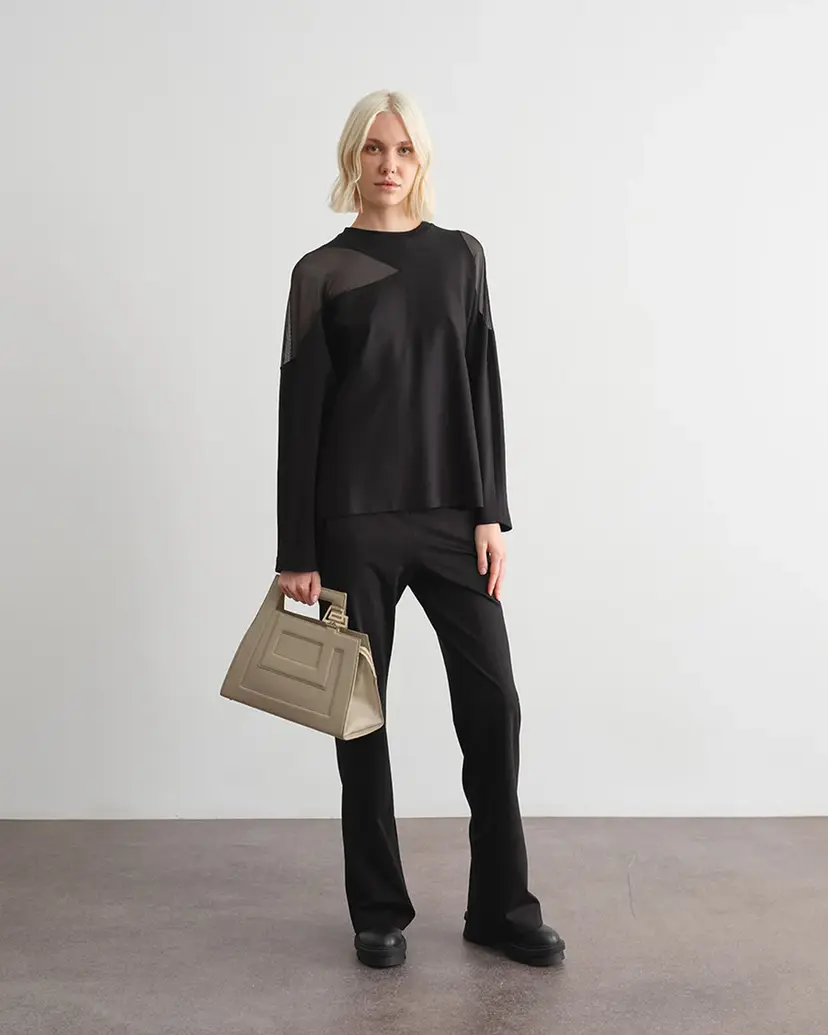 Jijil Jijil JPI25PA137 Black Palazzo pants