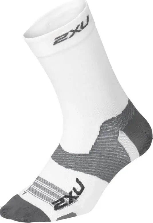 2Xu 2XU Vectr Light Cushion Crew Sock White/Grey
