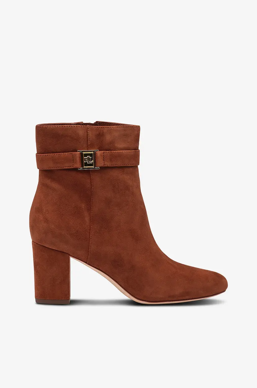 Lauren Ralph Lauren Boots Kidsuede Kellie BT - Brun