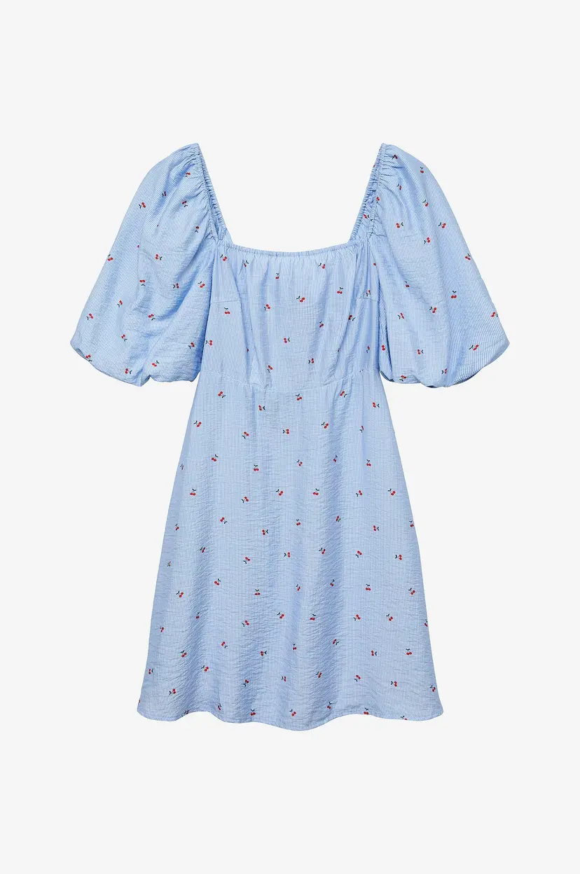 Vero Moda Kjole vmOdette 2/4 Short Dress - Blå