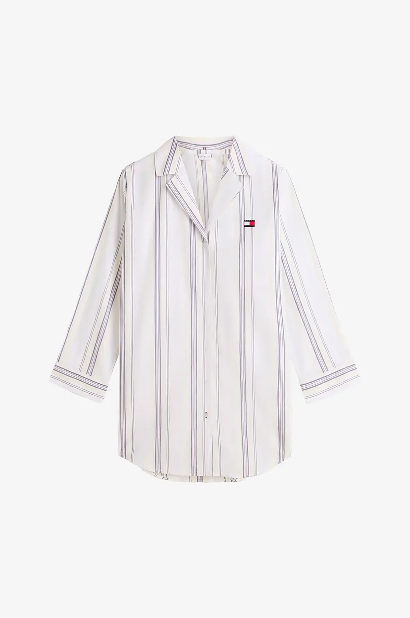 Tommy Hilfiger Pysjamasskjorte LS Poplin - Blå