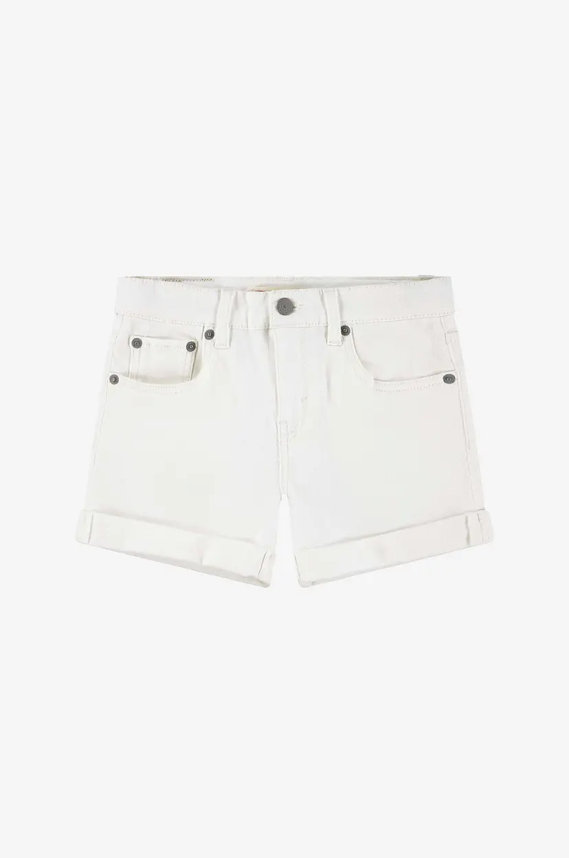 Levi's Jeans-shorts Girlfriend - Hvit