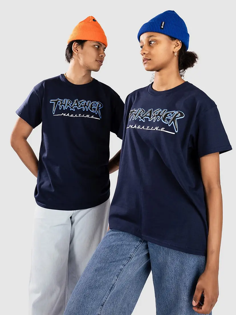 Thrasher Thrasher Slash T-skjorte blå