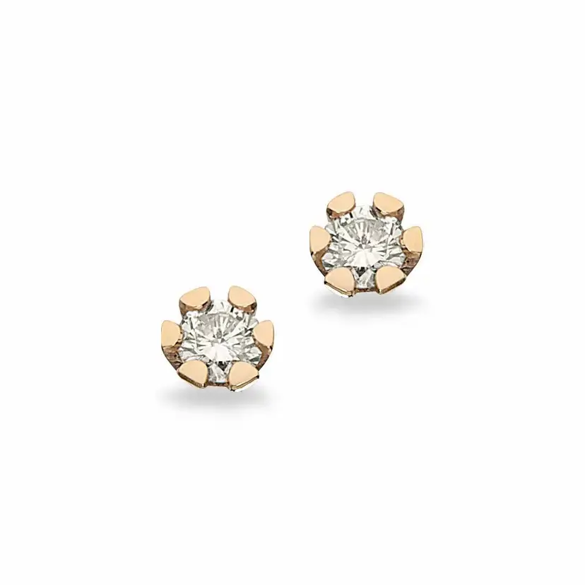 Vida Vida - Guld øreringe med diamanter 0,10ct - 1813,10