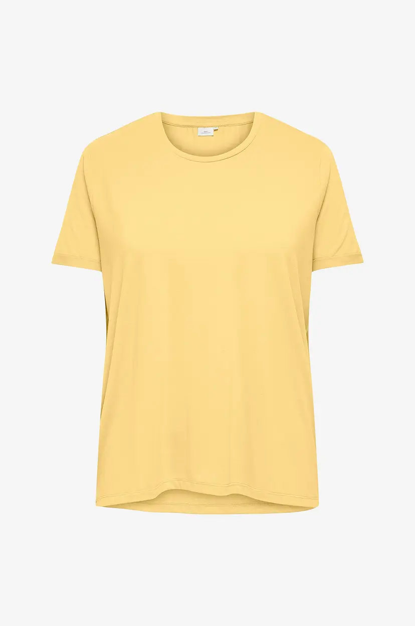 Only Carmakoma Topp carMoster S/S Fold UP Top Jrs - Gul