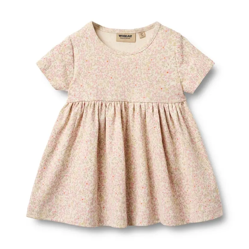 Wheat Wheat Jersey Kjole Nova  Coral Flowers (92 / 2 år)