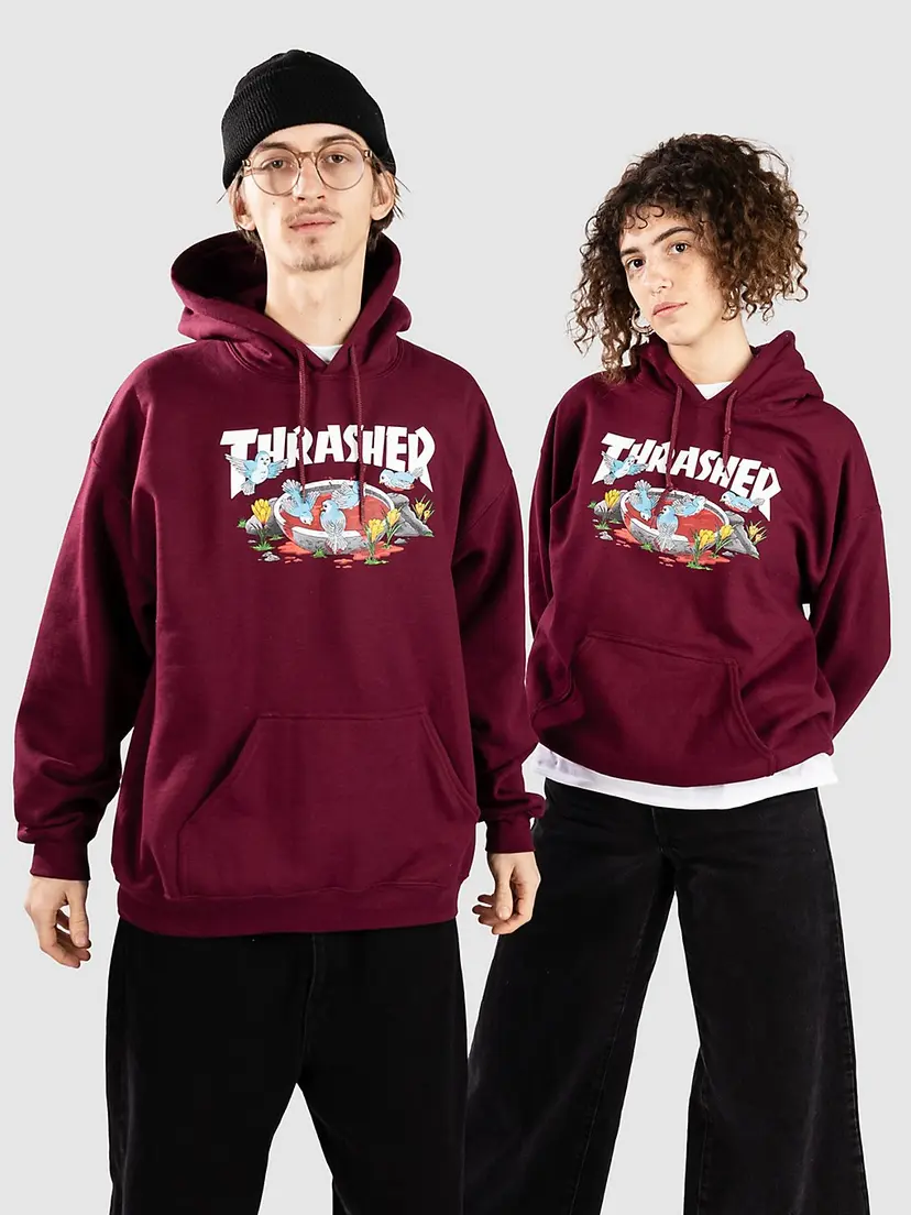 Thrasher Thrasher Blood Bath Hettegenser rød