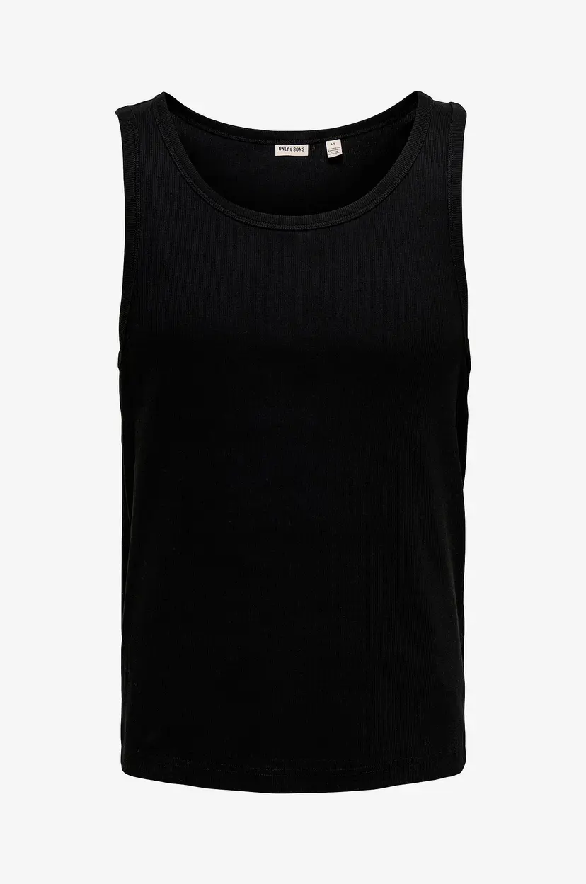 Only & Sons Singlet onsTanner Reg SL - Svart