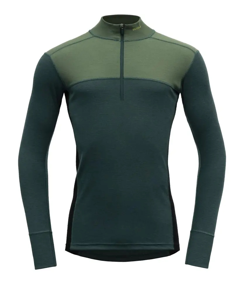 Devold Devold Men's Lauparen Merino 190 Zip Neck Forest/Woods/Black
