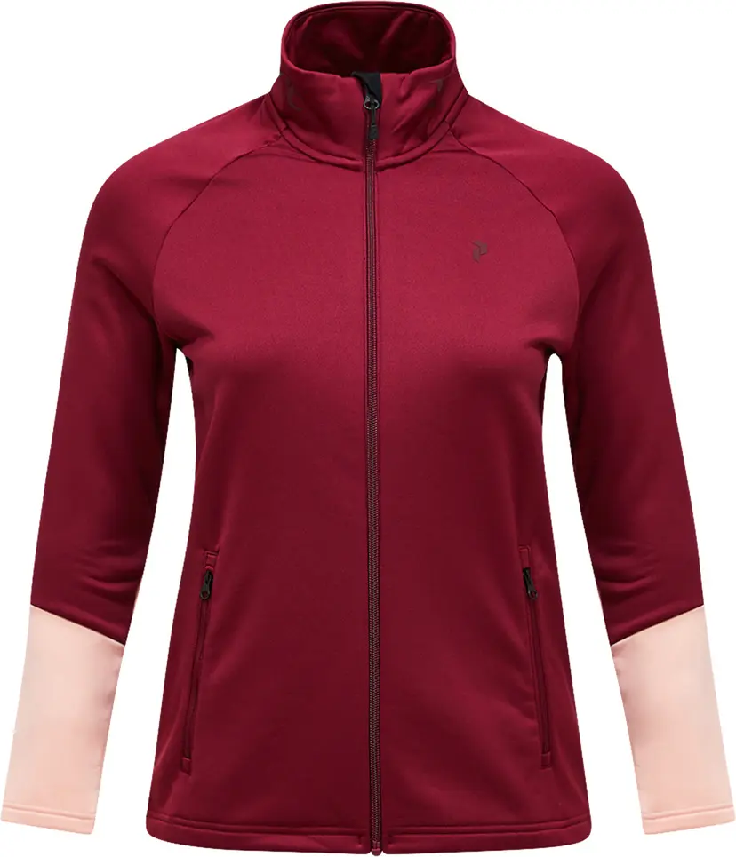 Peak Performance Peak Performance Women's Rider Essentials Zip Jacket Vertical Zenith/peach Fuzz/