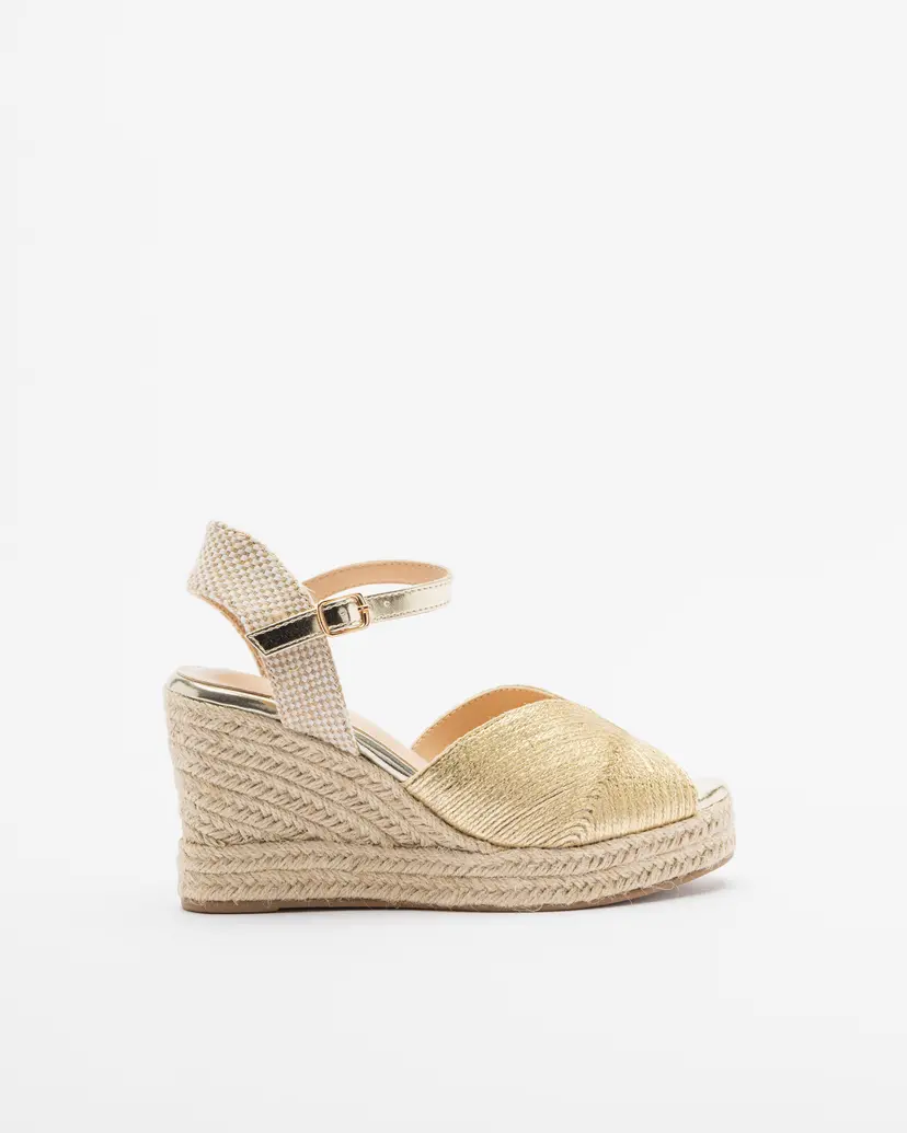 Gloss Gloss MGA6-16 Golden Wedge espadrilles