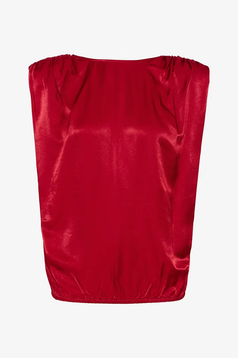 My Essential Wardrobe Bluse EstelleMW Wrap Top - Rød