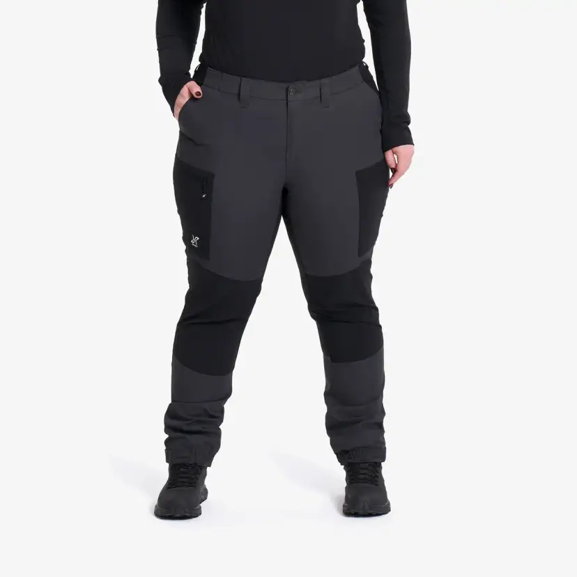RevolutionRace Nordwand Curved Stretch High-waist Pants Dame Anthracite/Black