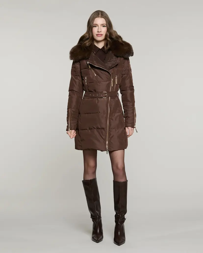 Relish Relish CUNY Brown Puffer jacket