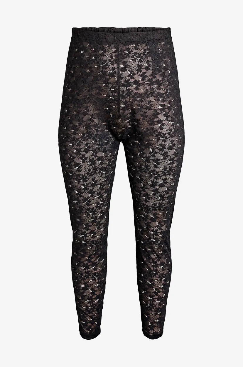 Zizzi Leggings mLesly Long - Svart