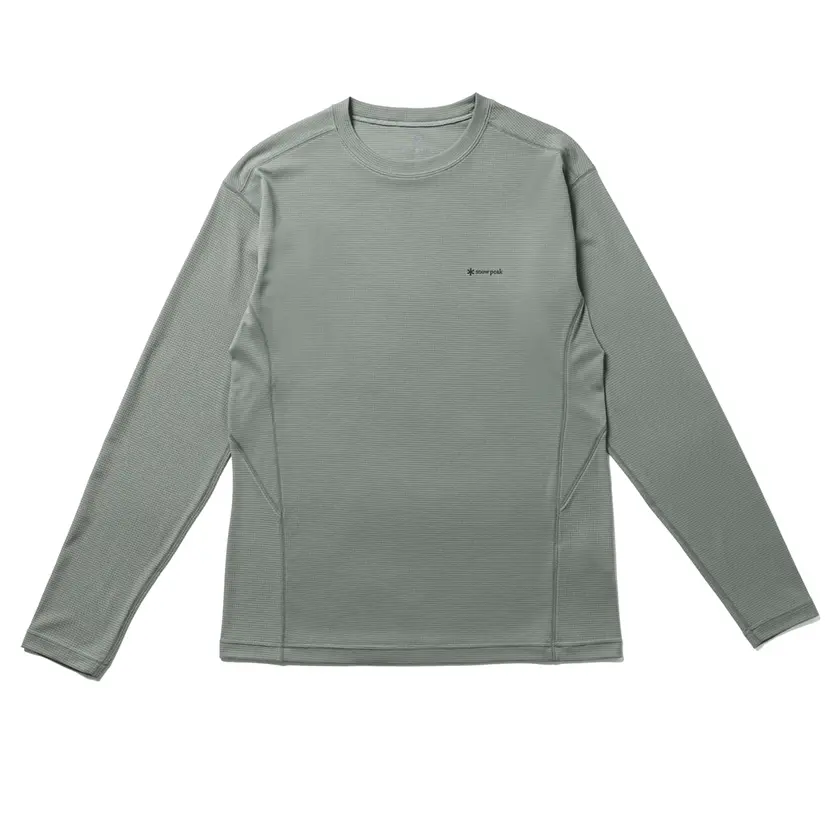 Snow Peak Snow Peak Pe Power Dry Long Sleeve T-Shirt Grey