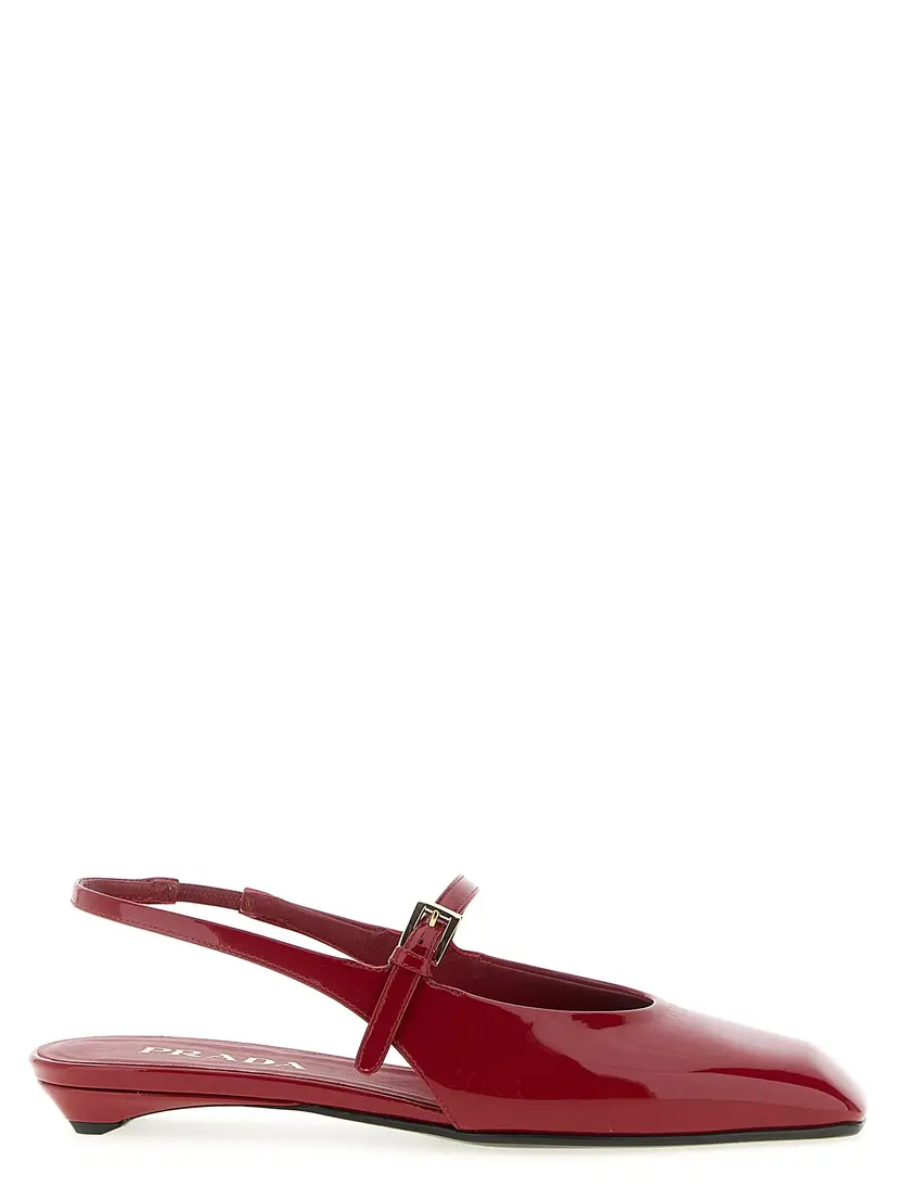 Prada Prada Ballerinasko – Rød