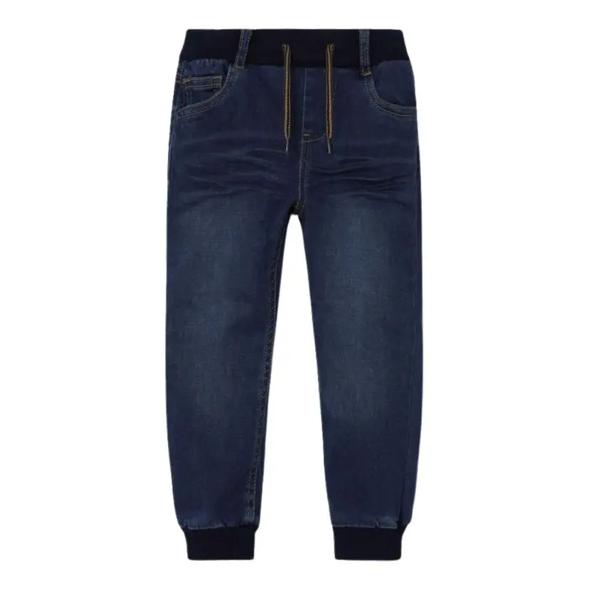 NAME IT Name It - Bukse Ben Baggy Jeans Dark Blue Denim