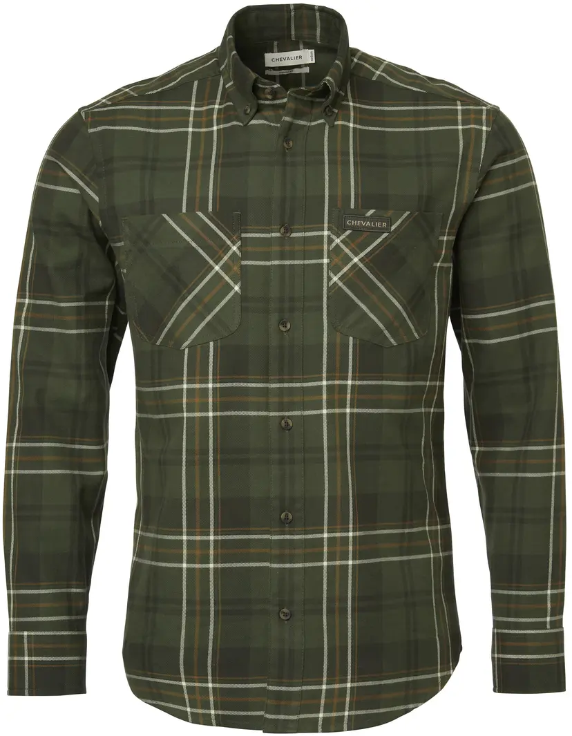 Chevalier Chevalier Willow Flannel Shirt Men Shamrock Green Checked