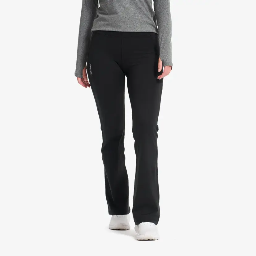 RevolutionRace Paragon Thermal Flare Leggings Dame Black