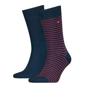 Tommy Hilfiger Tommy Hilfiger Strømper 2P Men Sock Stripe Rødstripet Str 47/49 Herre