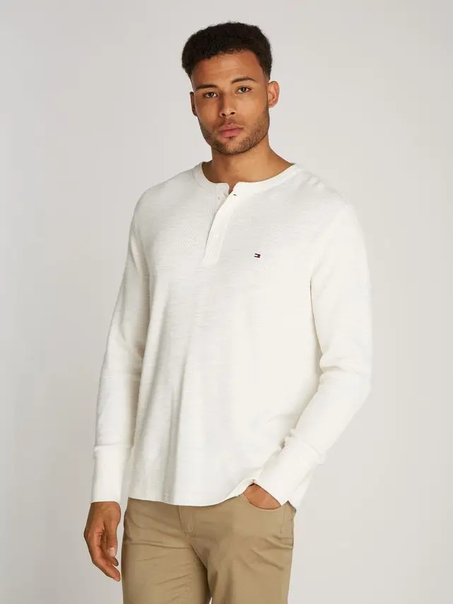 Tommy Hilfiger TEXTURED LS HENLEY TEE
