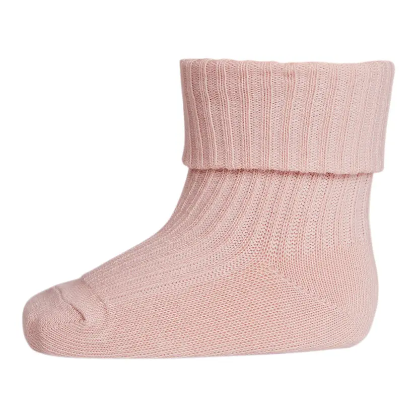 MP Sokker i bomull "Ribb" Rose Dust
