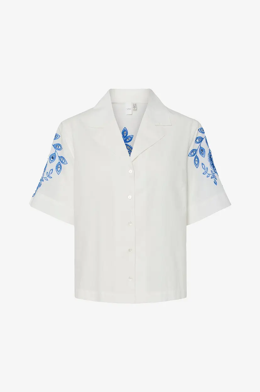 Y.A.S Bluse yasSira SS Shirt S. - Hvit