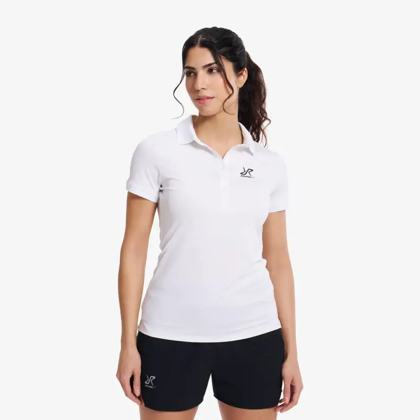 RevolutionRace Stream Active Polo Shirt Dame White