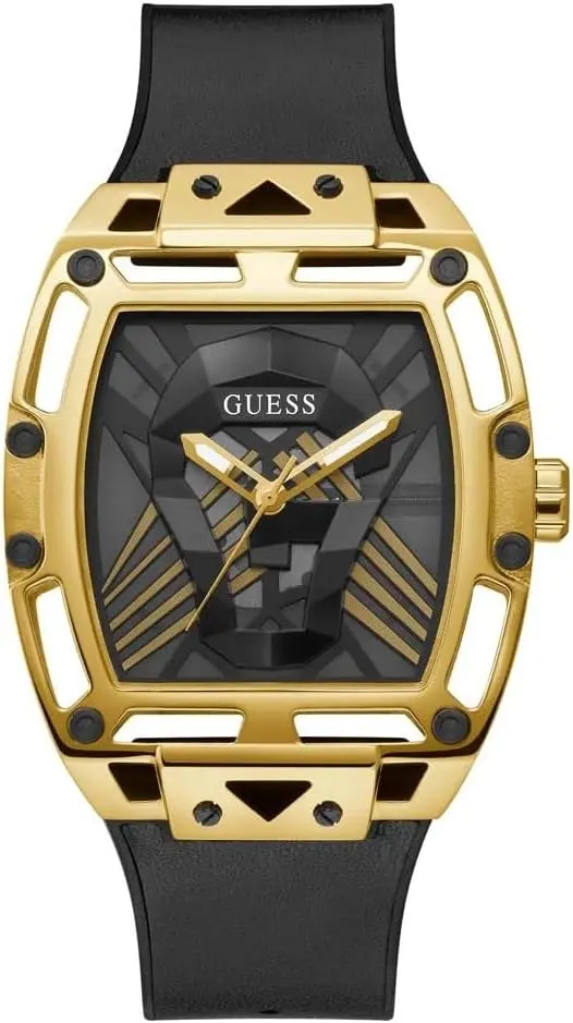 Guess Guess Herreklokke GW0500G1 Pursuit Sort/Lær Ø44 mm