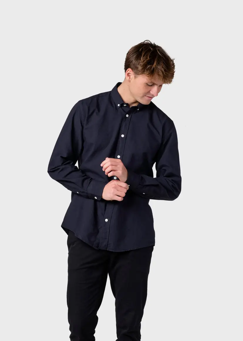 Klitmøller Collective ApS Basic shirt GOTS - Navy