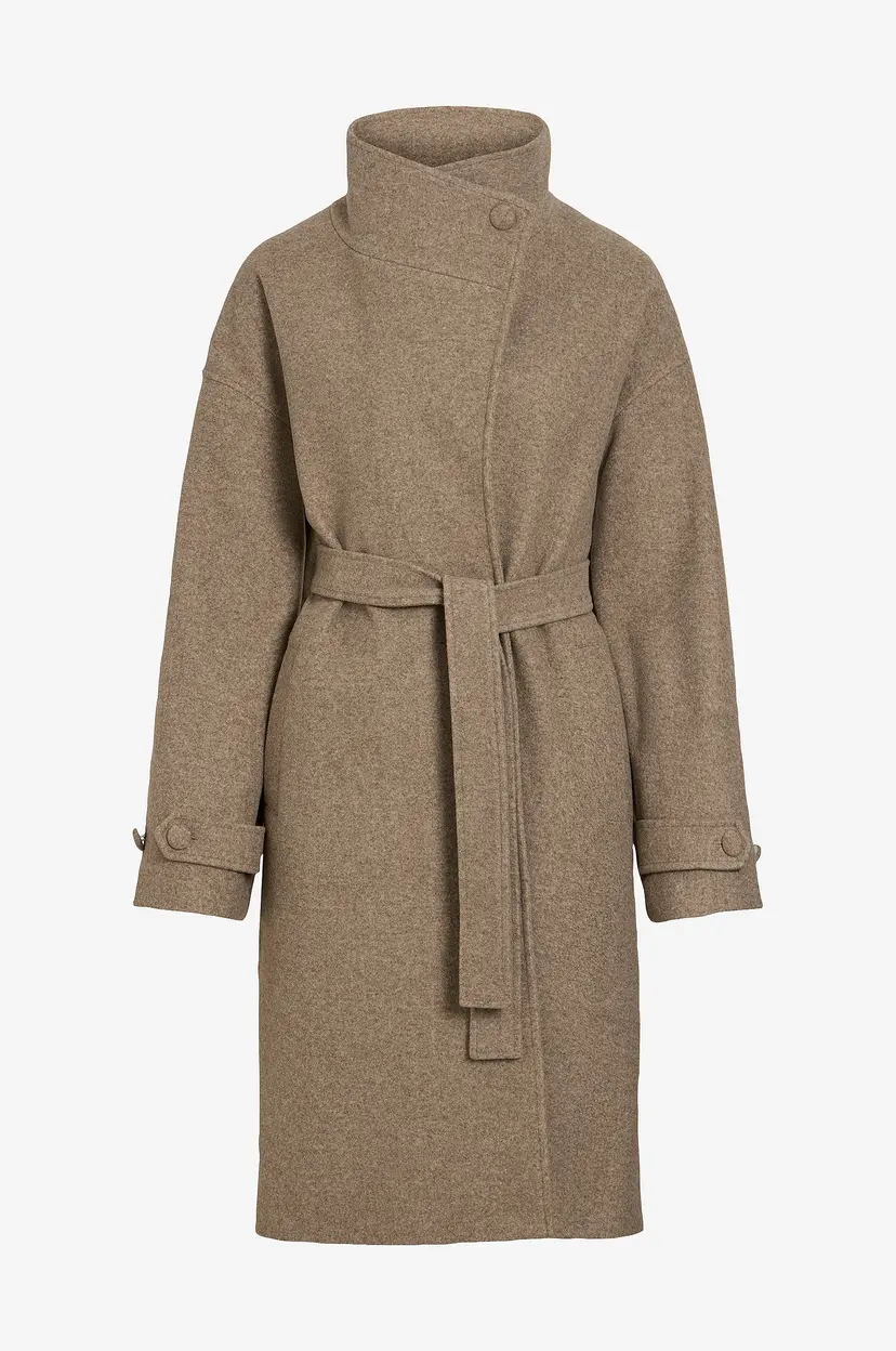 Vila Kåpe Vilonni L/s Coat - Brun