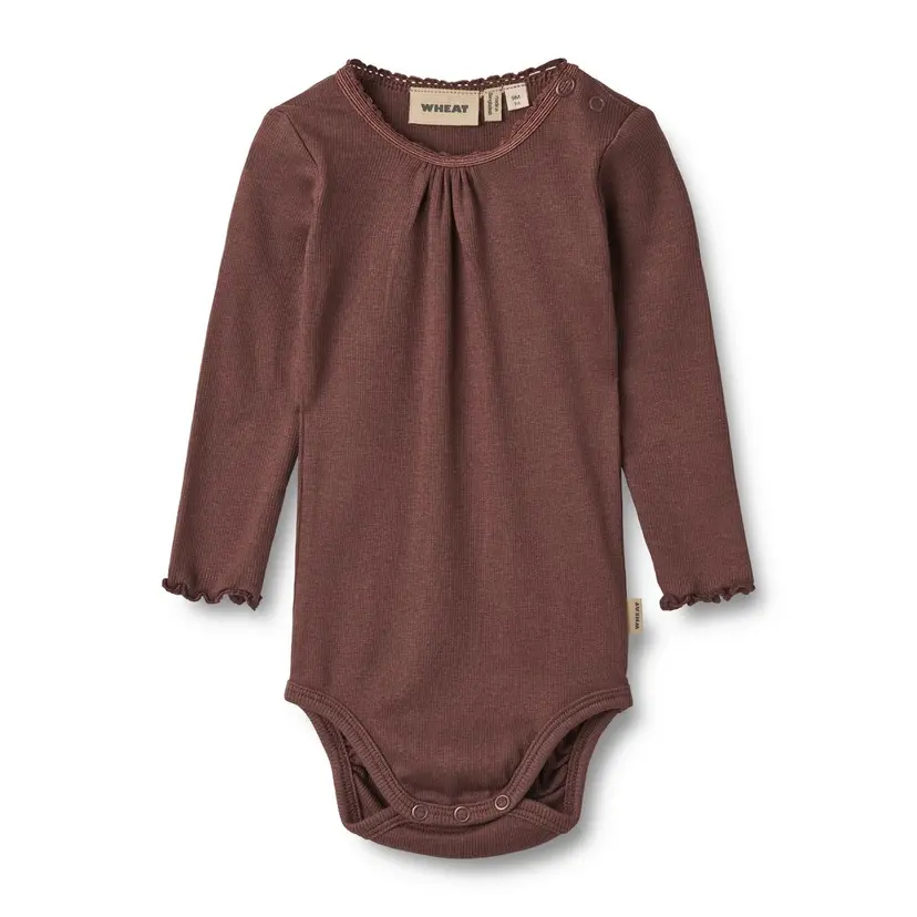 Wheat Wheat Baby Rib Body Lotta Eggplant (74 / 9 mnd)