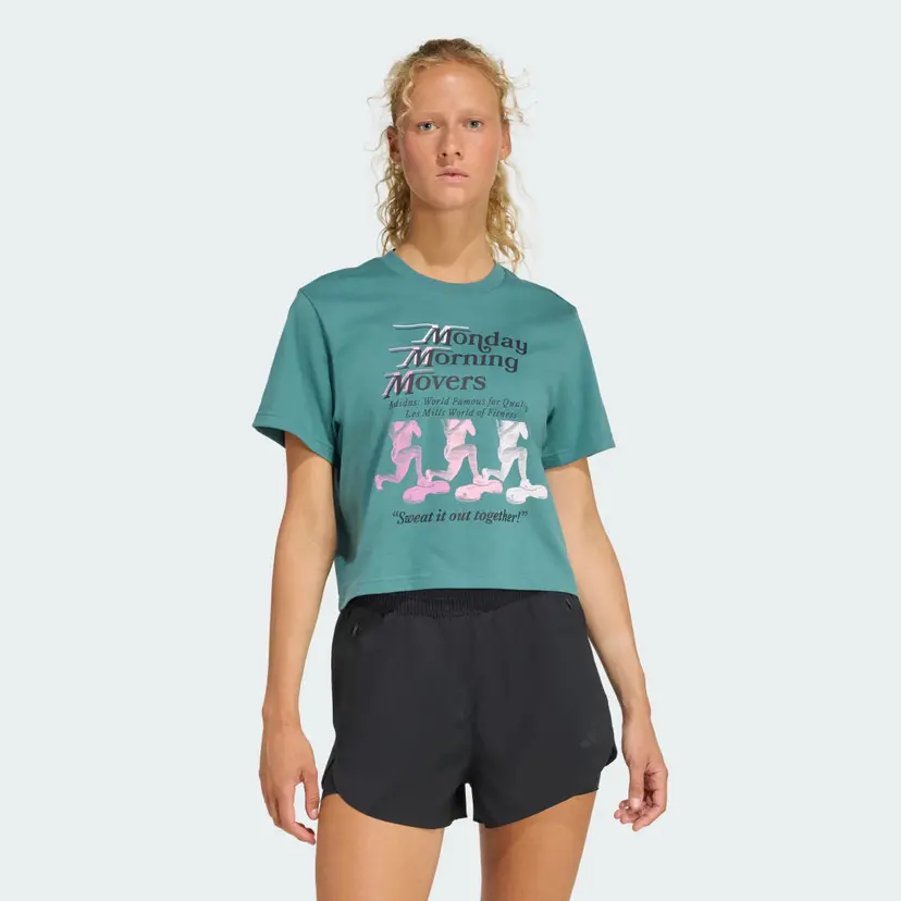 Adidas LESMILLS MOVERS GRAPHIC T-SKJORTE