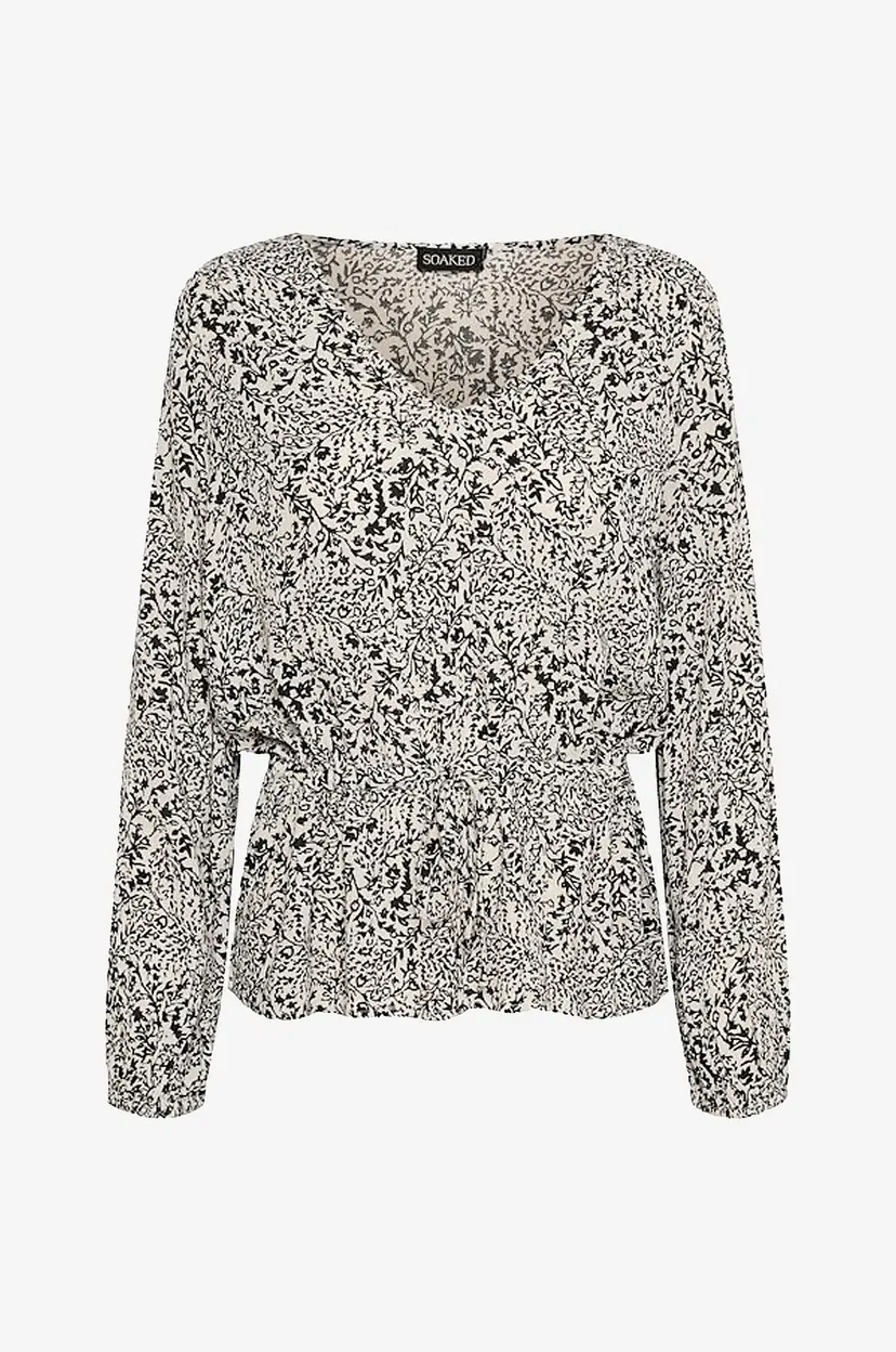 Soaked In Luxury Bluse slZaya Drawstring Blouse - Svart