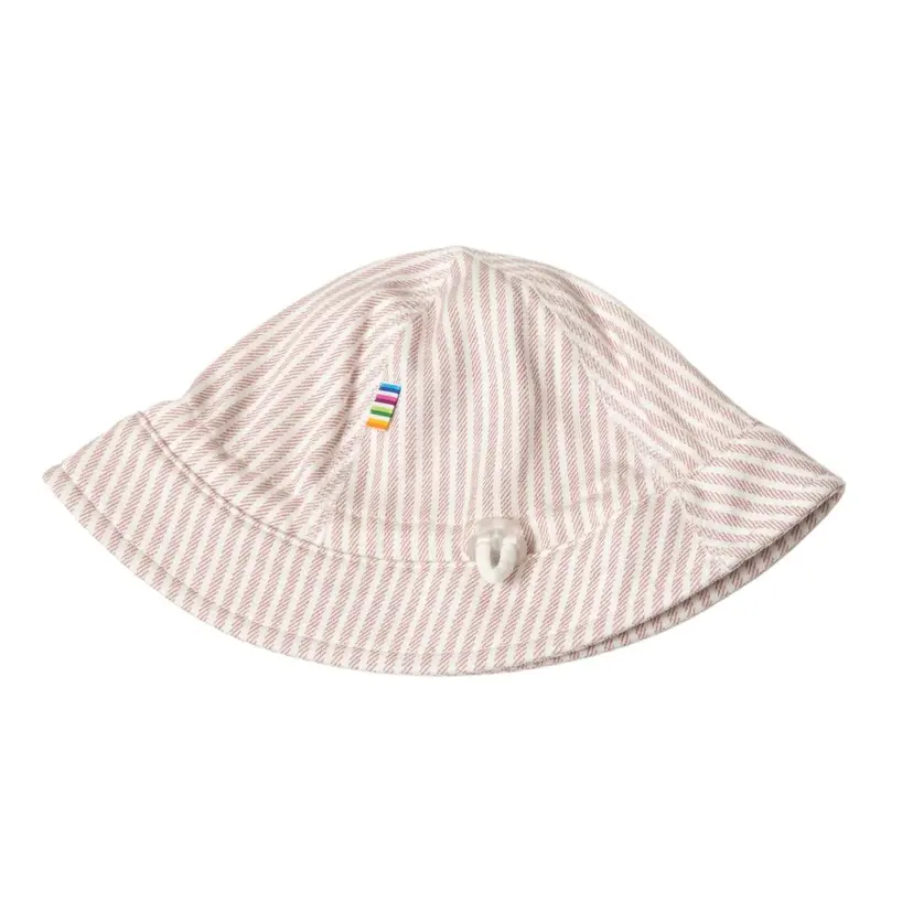 Joha Joha Bøttehatt Milk Stripe Hvit/Rosa