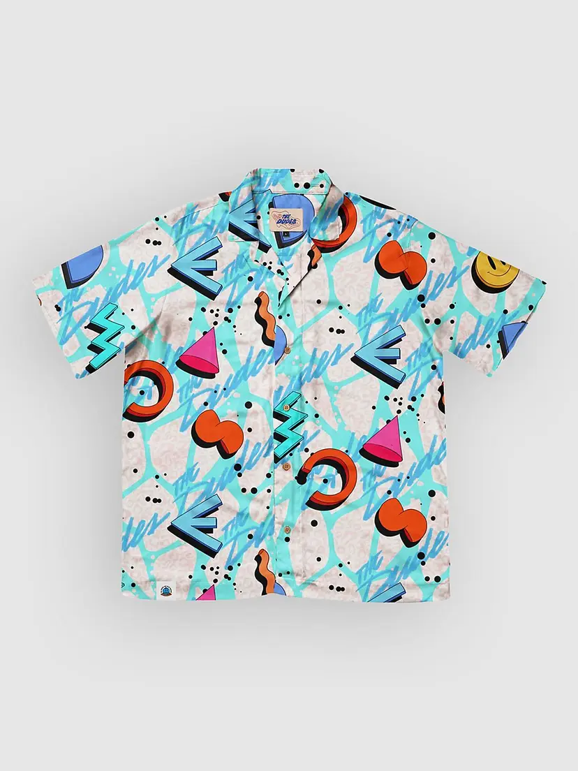 The Dudes The Dudes Squiggle Pattern Light Hawaiian Skjorte mønster